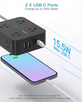 HANYCONY mounted under desk showing secure installation and tidy cables