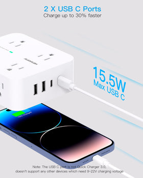HANYCONY compact design saves space on desks and counters.