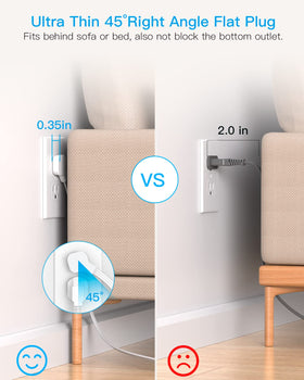 HANYCONY close-up of USB-A and USB-C ports, fast compatible charging