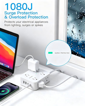 HANYCONY wall-mount view with illuminated switch demonstrating easy shutdown safety