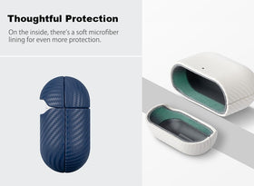HAOBOBRO interior lined with recycled microfiber protects AirPods