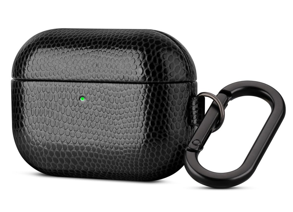 HAOBOBRO AirPods Pro 3 case with carabiner for portability and secure attachment.
