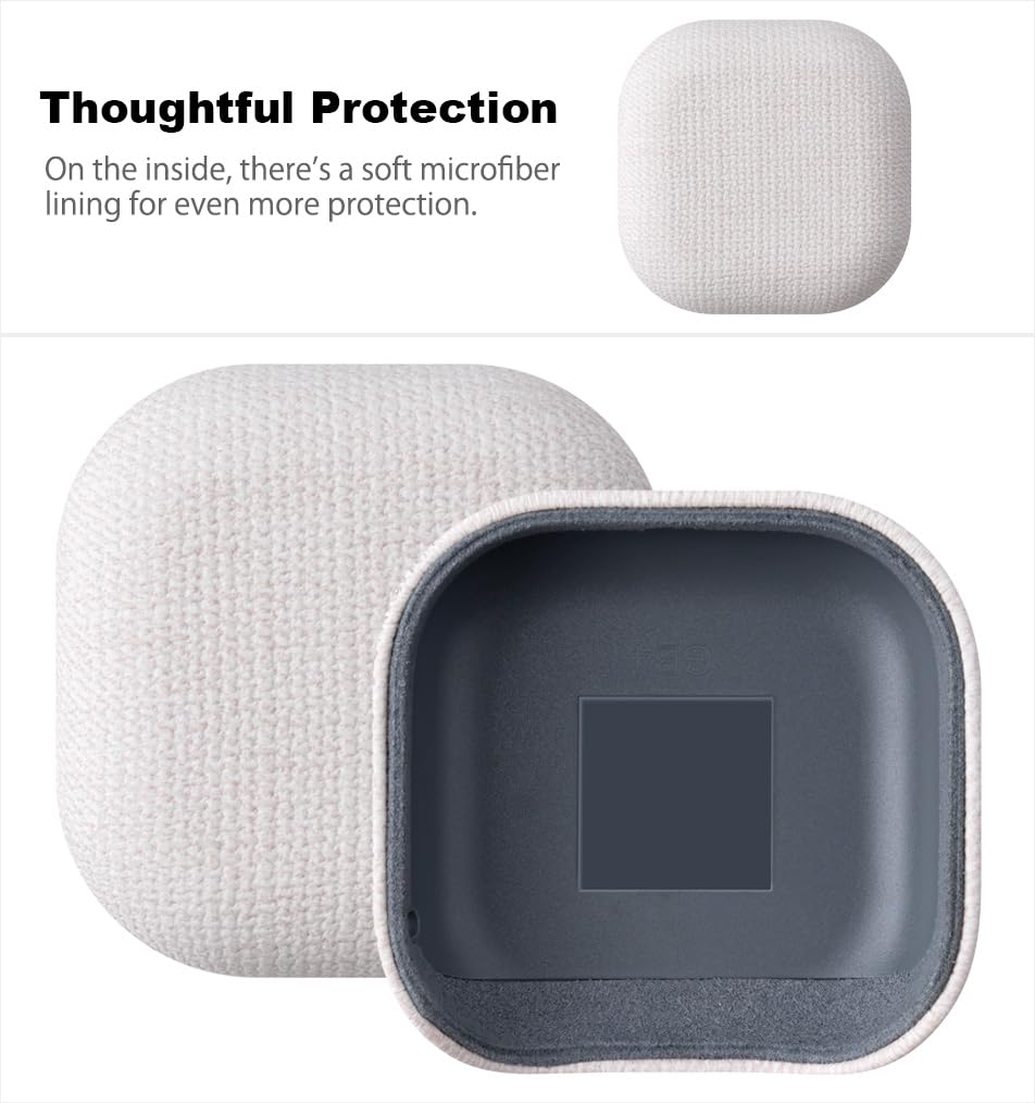 Haobobro Buds4 Pro case microfiber lining cushions against scratches.