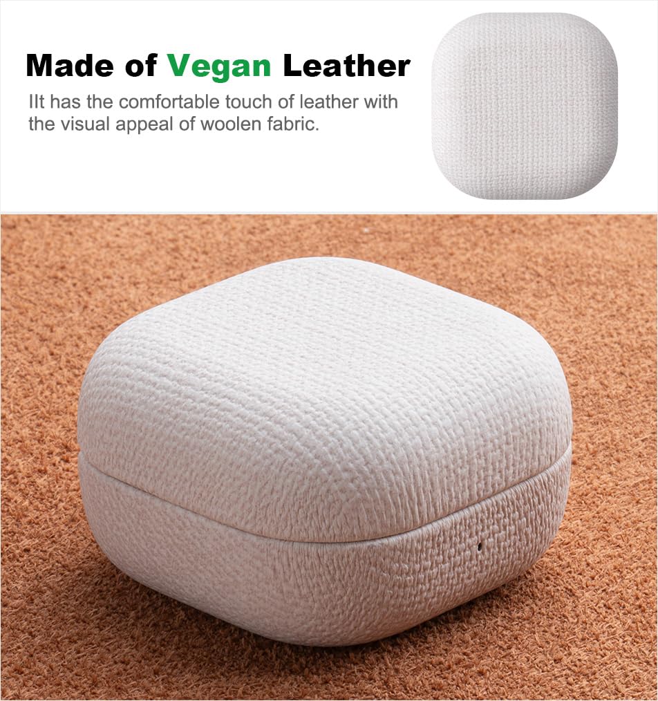Haobobro Buds4 Pro case PU leather exterior adds sleek style and durability.