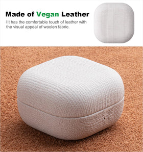 Haobobro Buds4 Pro case PU leather exterior adds sleek style and durability.