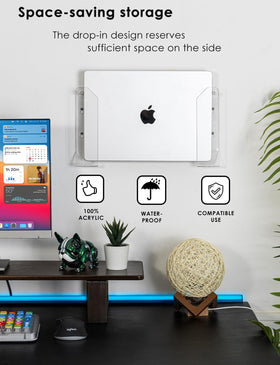 Haohaio premium clear acrylic design creates a minimalist look while saving space.