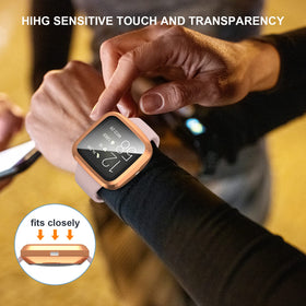Haojavo Versa 2 soft TPU case preserves screen clarity and feel.