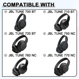 HAOMUK ear pads installed on JBL Tune headphones restoring original fit