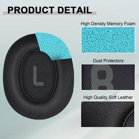 HAOMUK ear pad beside ruler to show accurate size matching benefit