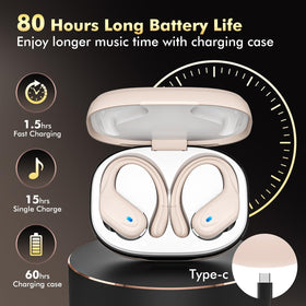 HAOYUYAN close-up of earbud texture and driver port, shows comfort detail