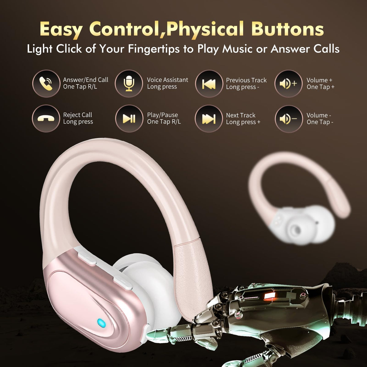 HAOYUYAN tactile buttons close-up for easy control during workouts