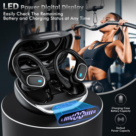 HAOYUYAN T16 earbuds used on a run demonstrating sweat resistance