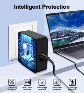 HAPIGD adapter label with specs for safe usage and clarity