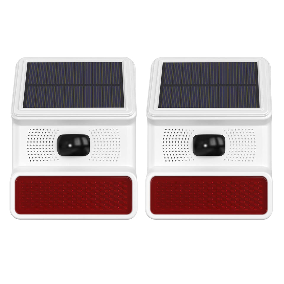 Hapippofa solar driveway alarm front view for outdoor security and rapid deterrence.