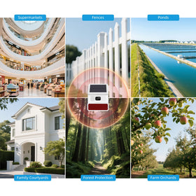 Hapippofa solar driveway alarm IP65 rating ensures all-weather performance.