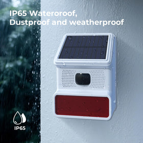 Hapippofa solar driveway alarm LED indicator highlights visible alerts.