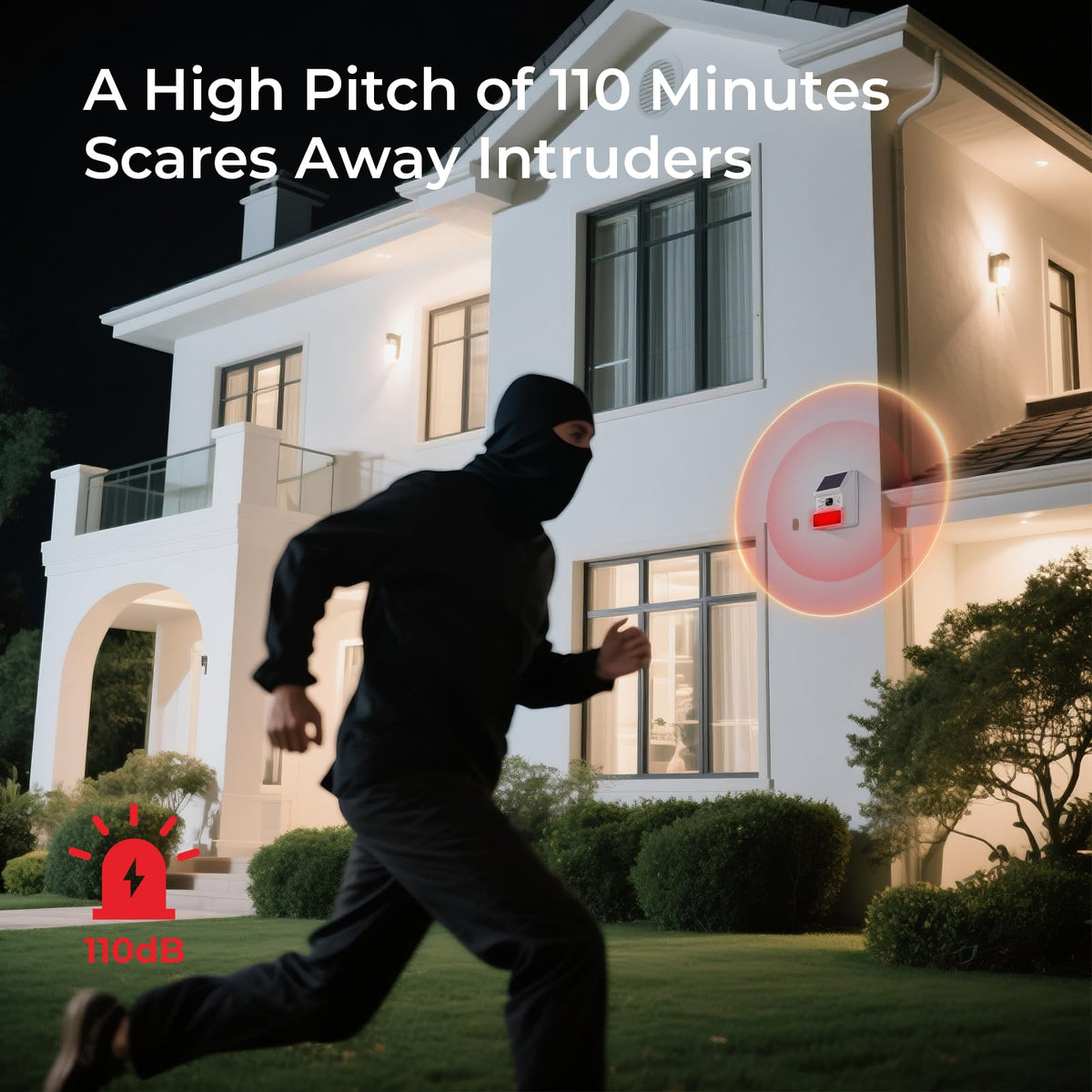 Hapippofa solar driveway alarm mounted base enables quick installation.