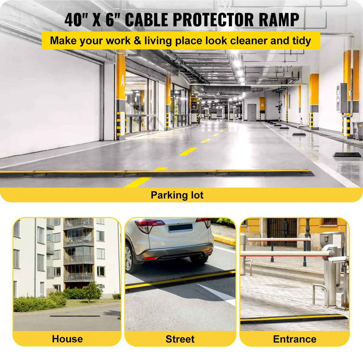 Happybuy close-up of single channel showing cable fit and protection