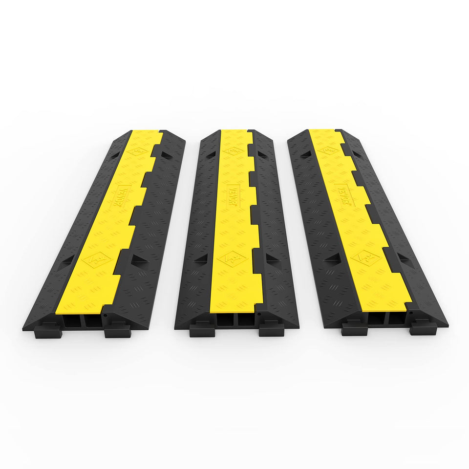 Happybuy front view of 3-pack ramp showing high visibility for safer traffic