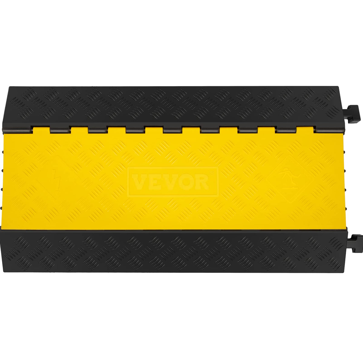 Happybuy black-and-yellow ramp at night highlighting high visibility safety