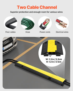 Happybuy side profile demonstrating ramp slope for smooth vehicle passage