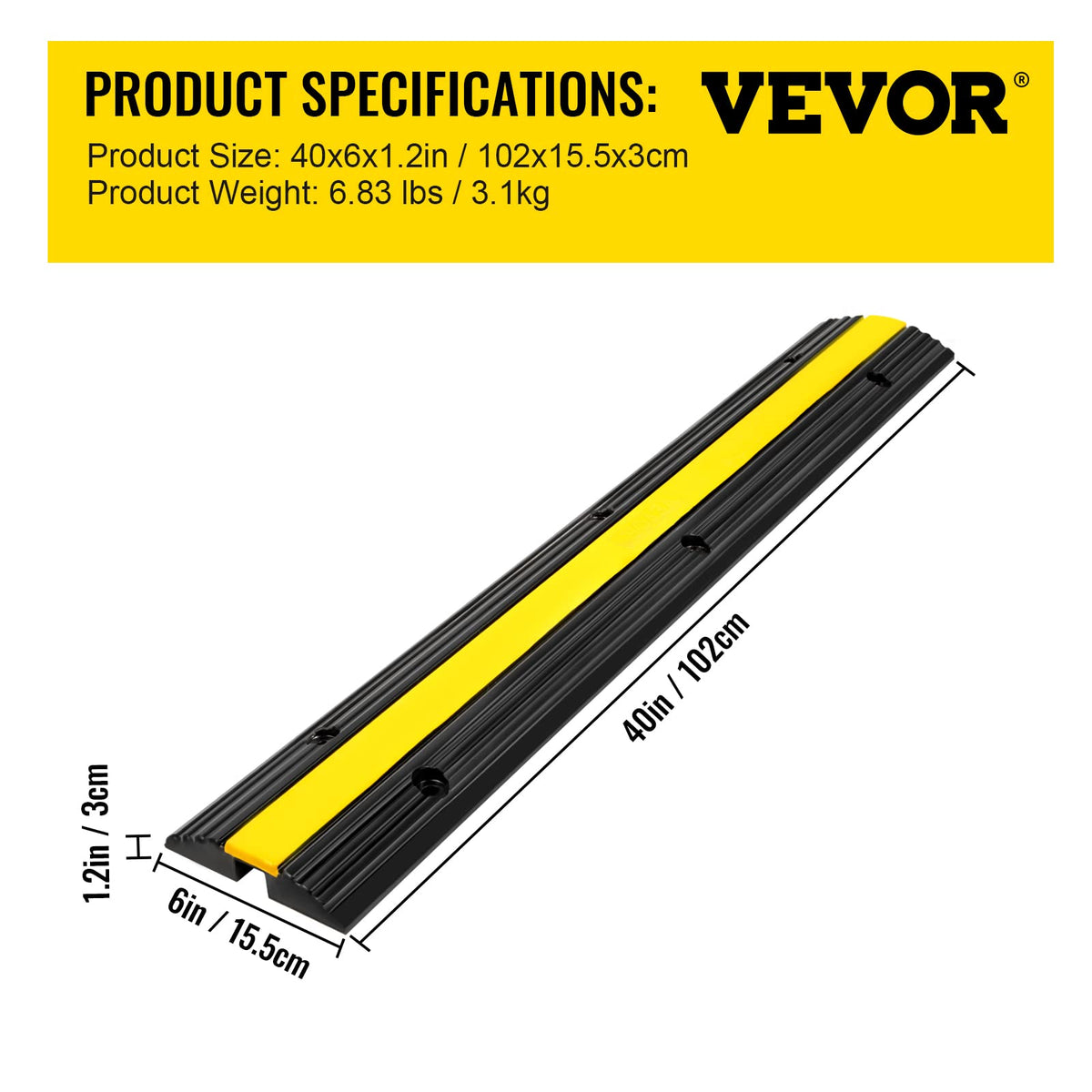 Happybuy size comparison with hand illustrating ramp scale benefit