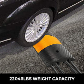 Happybuy VEVOR high-load ramp supports heavy vehicles up to rated weight.