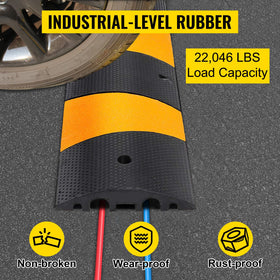 Happybuy VEVOR yellow-black finish highlights hazards during low light.