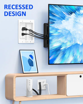 HAPYTHDA cable routing channel inside wall organizing multiple cords