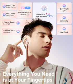 Haqquio Bluetooth 5.4 ensures ultra-low latency and stable connections.