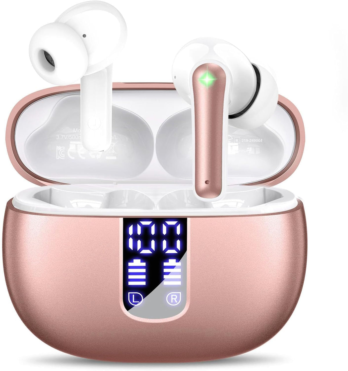 Haqquio wireless earbuds with deep bass 14.3mm driver delivers immersive sound.