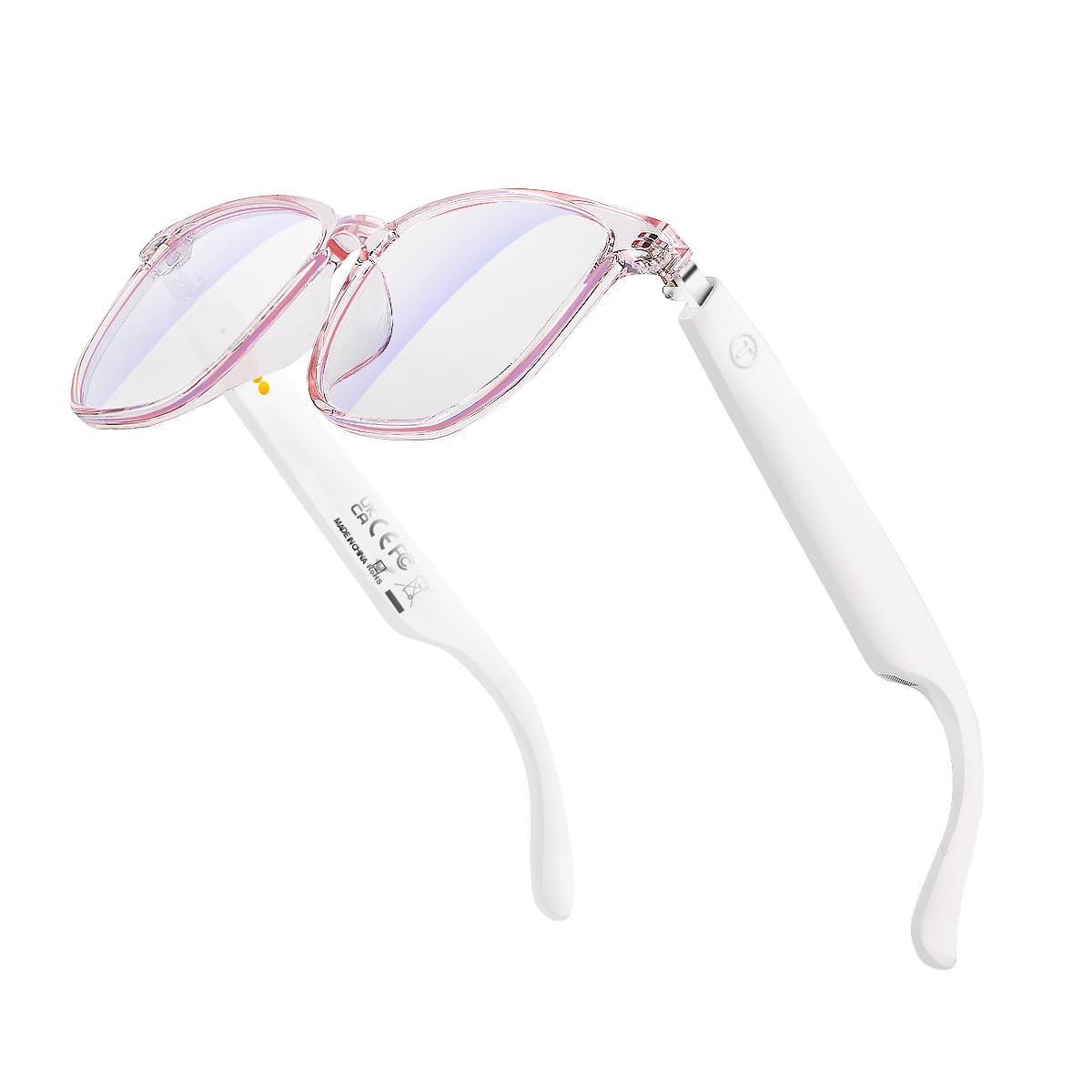 Harlafou Bluetooth Audio Smart Glasses front view showing sleek frame design and wearability
