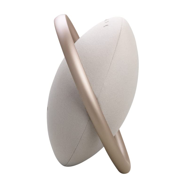 Harman Kardon Onyx Studio 8 beige Bluetooth pairing enables easy multi-device listening.