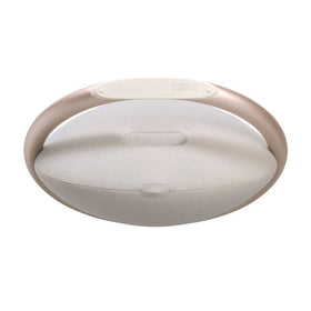 Harman Kardon Onyx Studio 8 beige recycled materials reflect eco-friendly design.