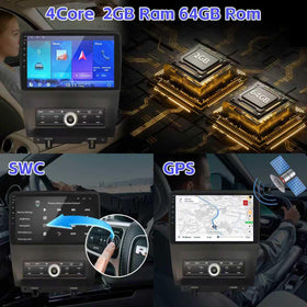 Hasenda 1080p screen delivers sharp visuals for maps and videos.