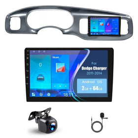 Hasenda Dodge Charger 9-inch radio front view for a premium touchscreen experience.