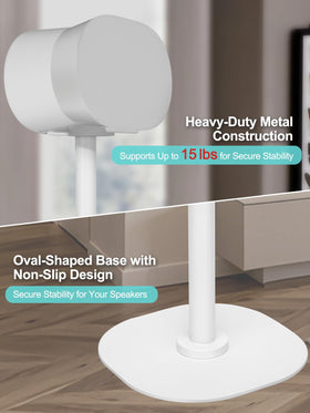 Haturi heavy-duty steel construction provides stable support for speakers