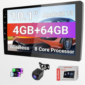 Haudio 10.1-inch CarPlay screen delivers clear navigation and media control.