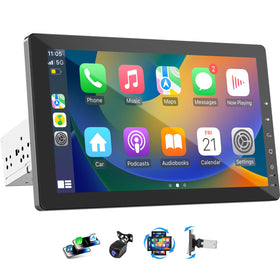 Haudio 10.1-inch rotatable touchscreen for adjustable viewing in car interiors