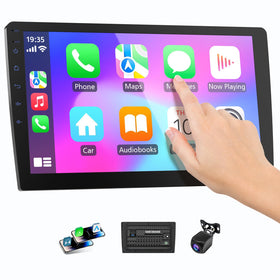 Haudio 10.1 inch HD touch screen with vivid navigation and video visuals.