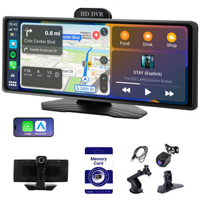 Haudio 1080p front dash cam with 130-degree view for clear road footage.
