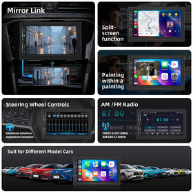 Haudio 720p AHD backup camera provides clear reversal views day or night.