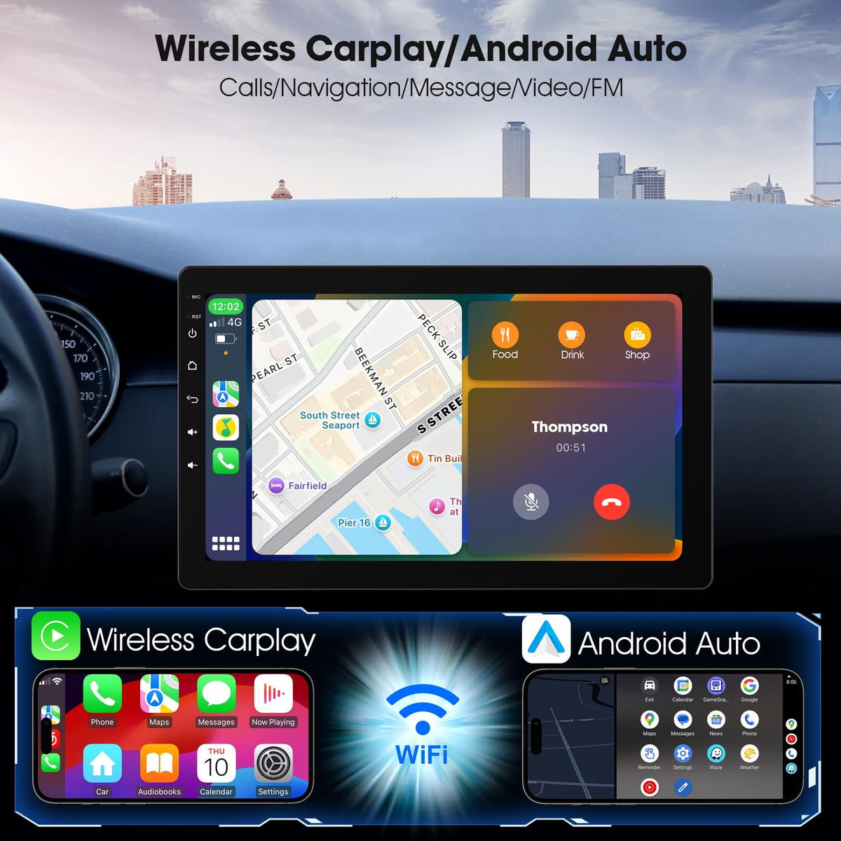Haudio 720p backup camera provides clear reversing guidance in tight spaces.
