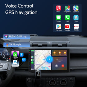 Haudio AUX and FM transmitter provide flexible audio sources.