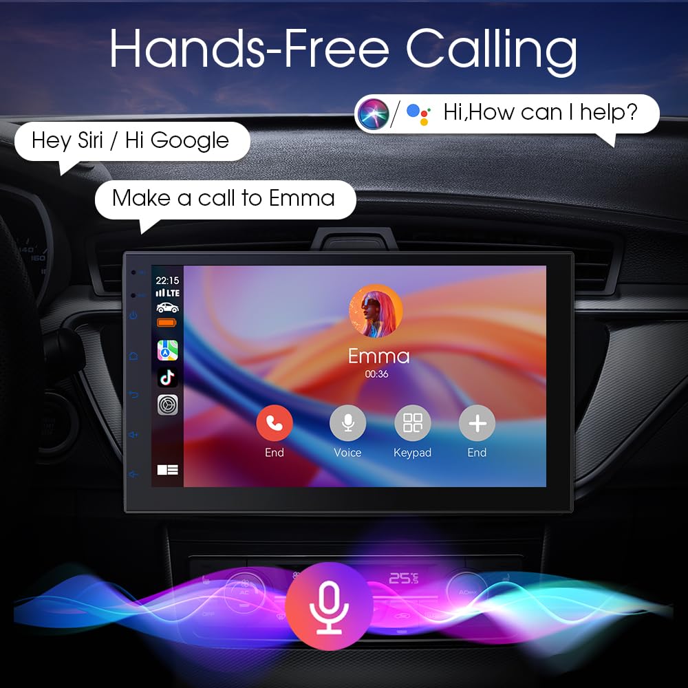 Haudio steering wheel control enables safe, hands-free adjustments.