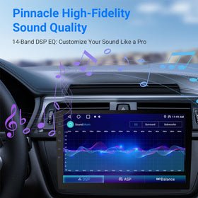 Haudio 8-core processor for fast responses on the road.