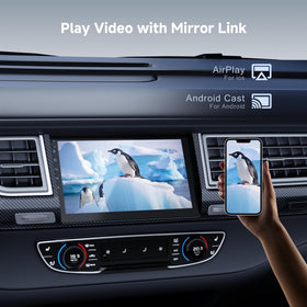 Haudio 9-inch double din GPS navigation map for real-time routing.