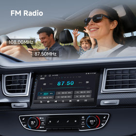Haudio 9-inch double din rear camera with night vision and waterproof design.