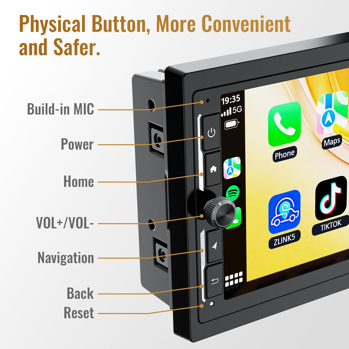 Haudio Android 13 interface delivering smooth navigation and app access.