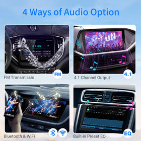 Haudio Android 13 system with memory supports smooth performance